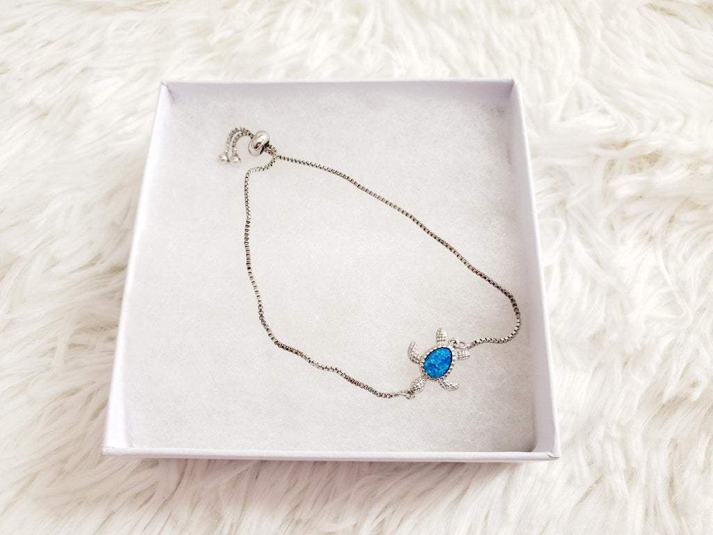 Sea Turtle Bracelet, Nautical Jewelry, Beach Animals, Turtle Charm