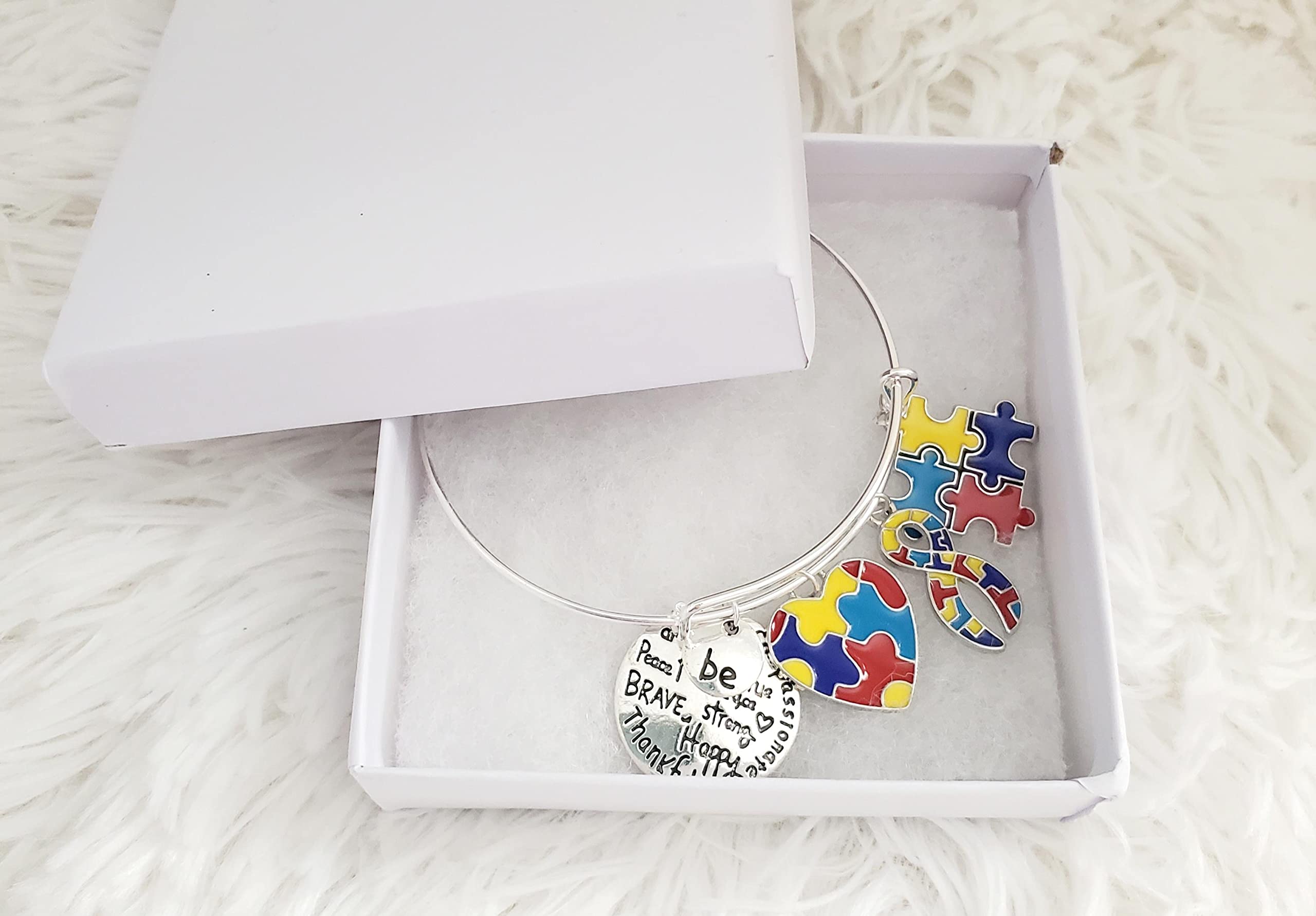 Autism Awareness Bracelet, Autism Acceptance, Different Not Less