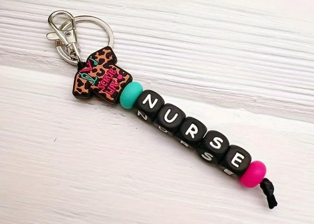 Scrub Life Nurse Keychain – Cute Nurse Gift, Medical Assistant Keychain, Healthcare Worker Accessory