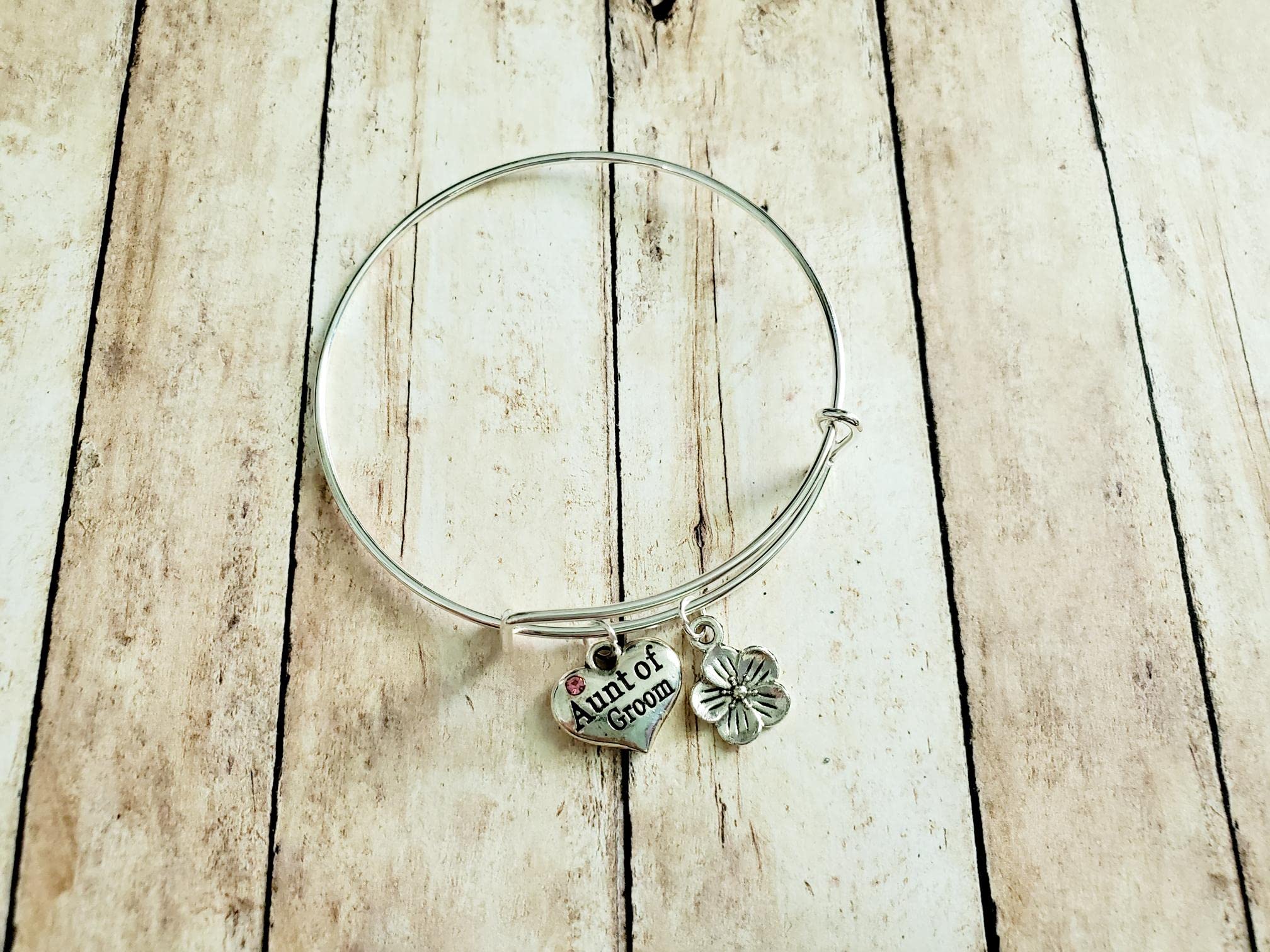 Aunt of the Groom Bracelet, Bridal Shower Gift, Wedding Jewelry