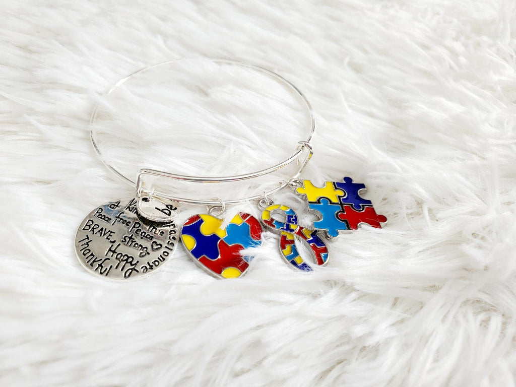 Autism Awareness Bracelet, Autism Acceptance, Different Not Less