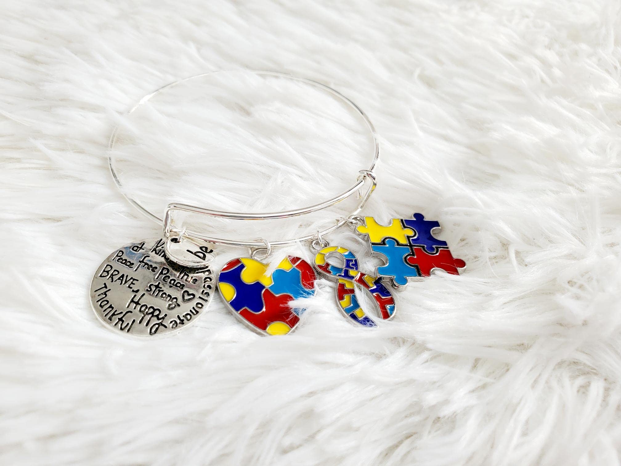 Autism Awareness Bracelet, Autism Acceptance, Different Not Less