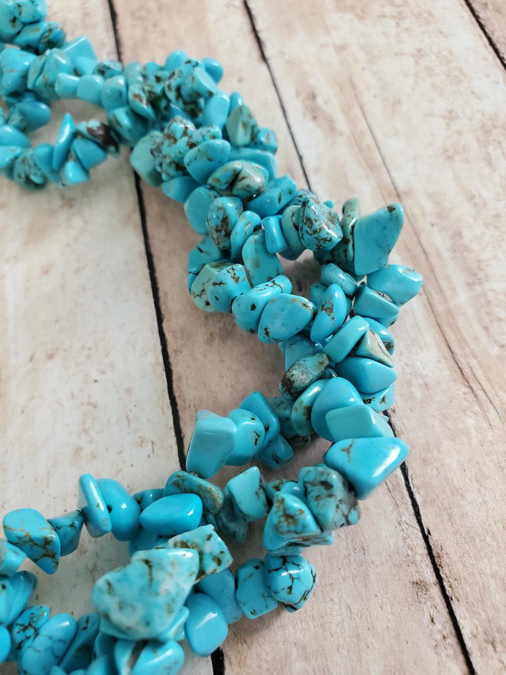 Turquoise Chip Necklace and Bracelet, Western Jewelry Set, Native American Accessories
