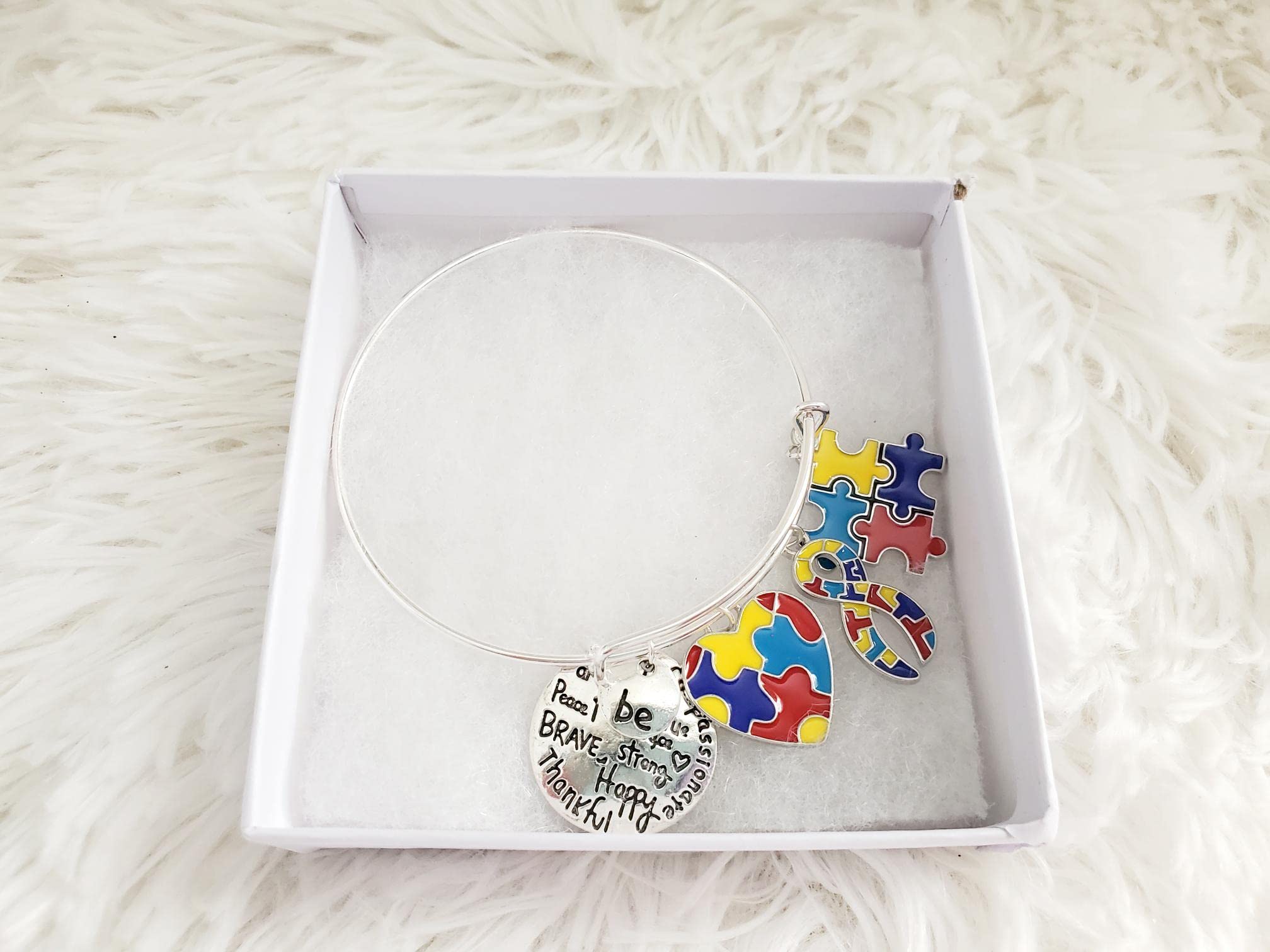 Autism Awareness Bracelet, Autism Acceptance, Different Not Less
