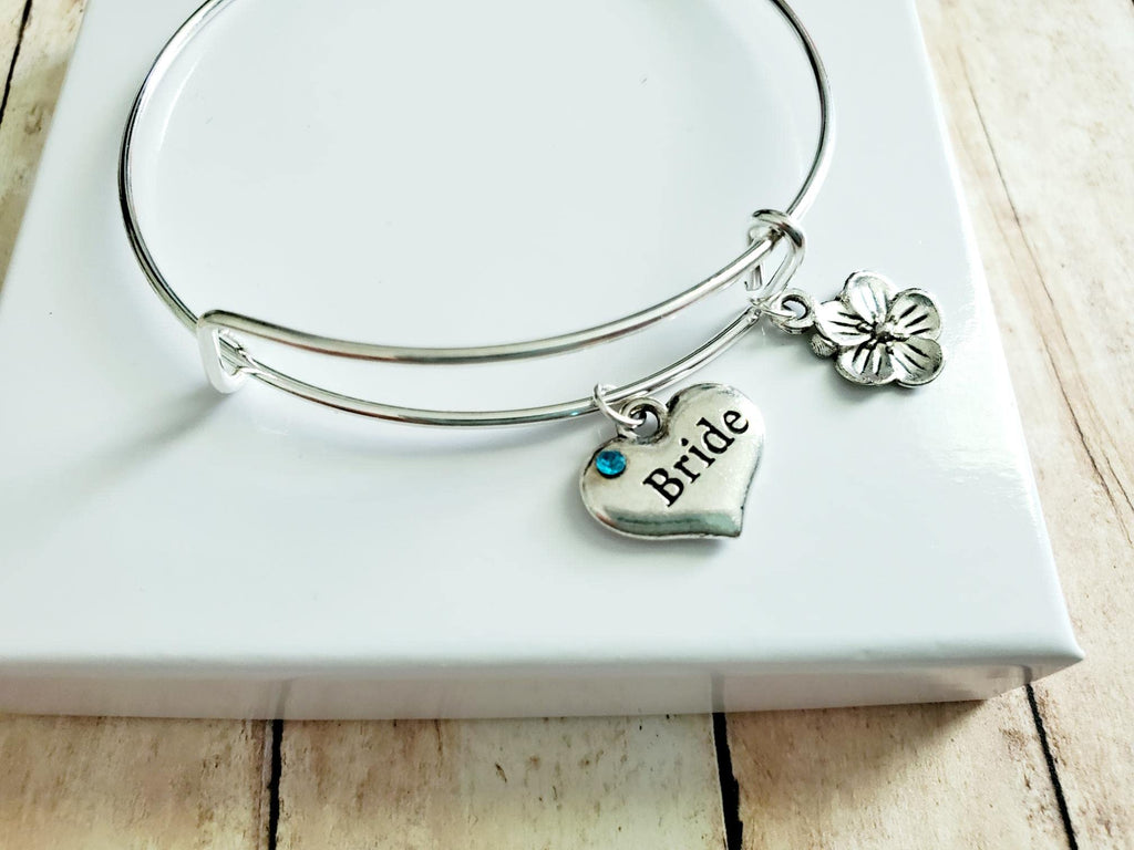 Bride Bracelet, Silver Wedding Jewelry, Bridal Shower Gift