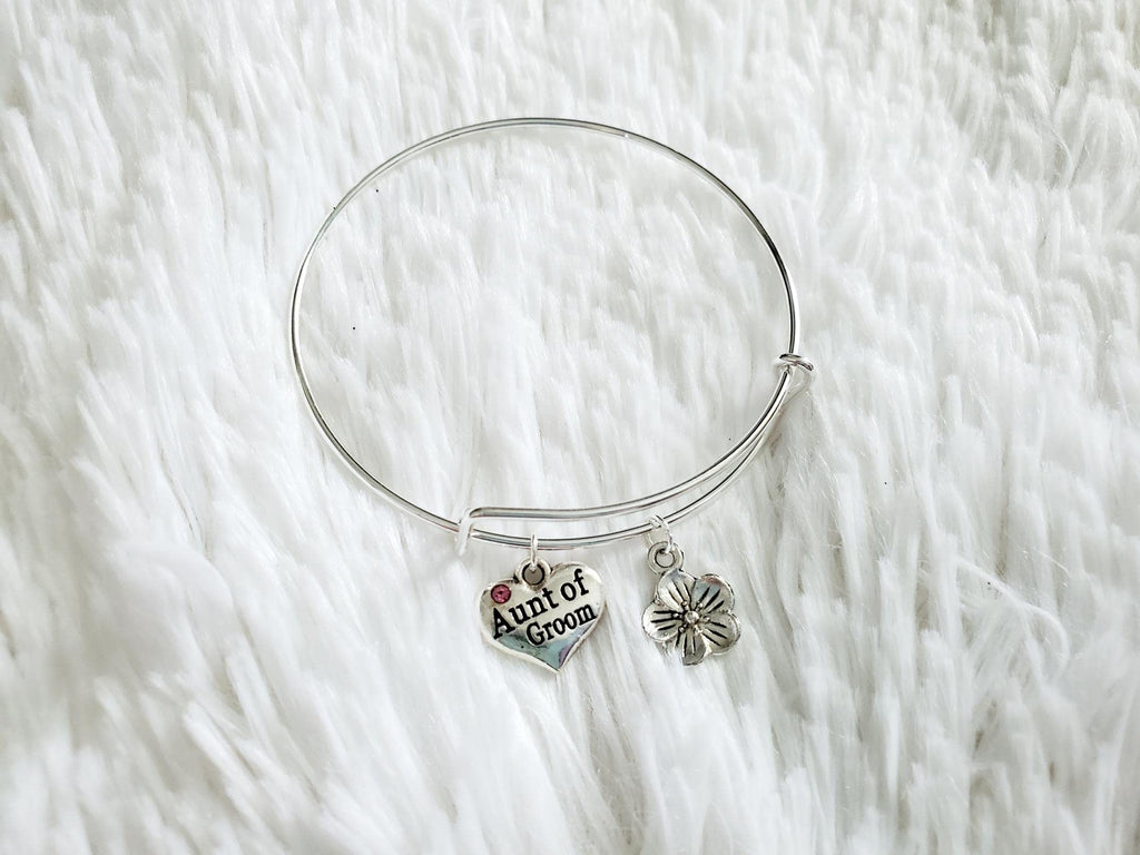 Aunt of the Groom Bracelet, Bridal Shower Gift, Wedding Jewelry