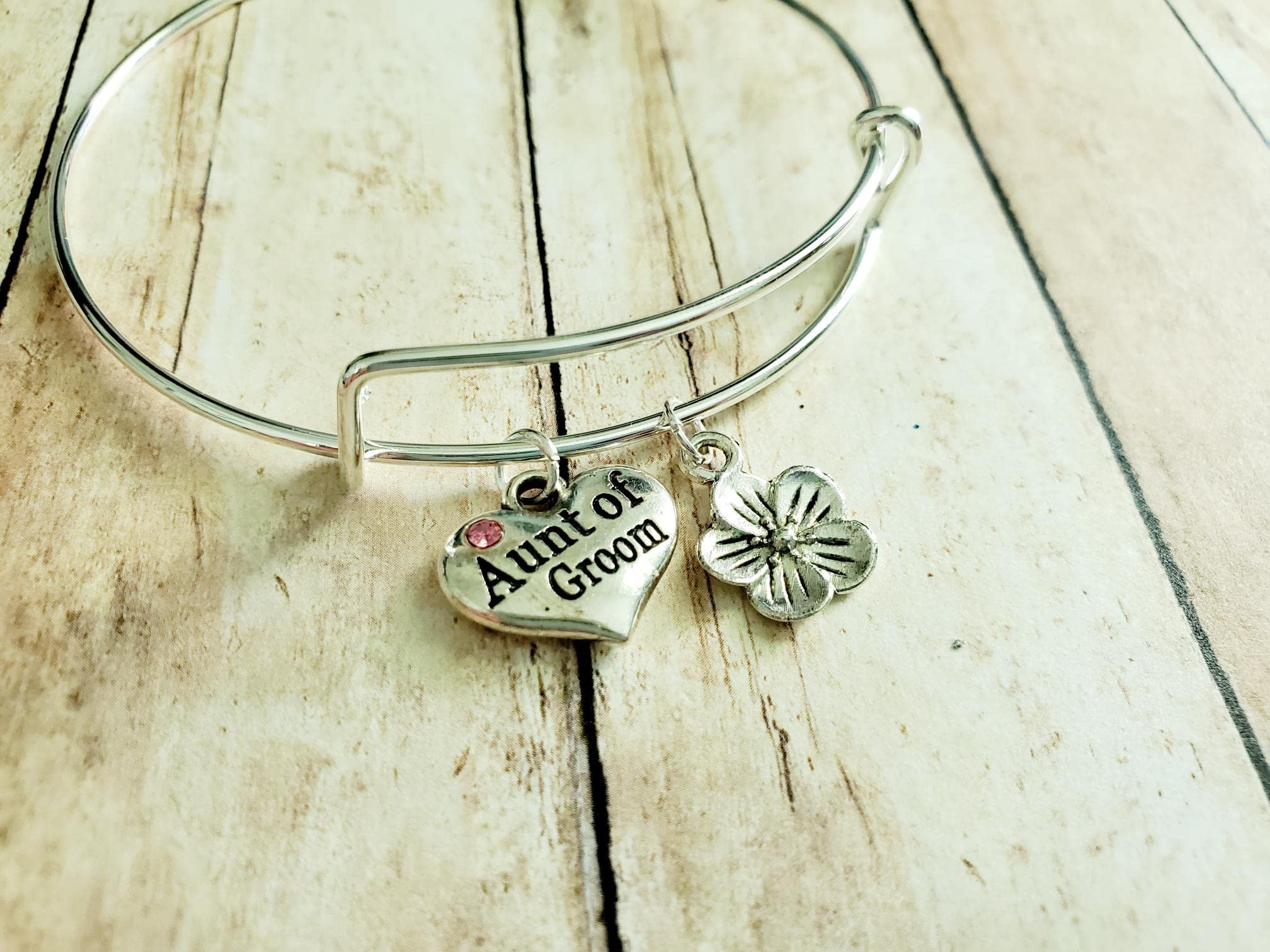 Aunt of the Groom Bracelet, Bridal Shower Gift, Wedding Jewelry