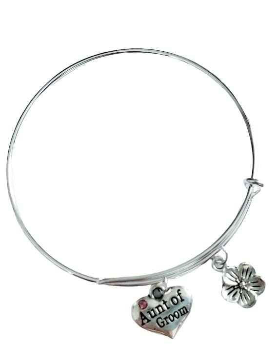 Aunt of the Groom Bracelet, Bridal Shower Gift, Wedding Jewelry