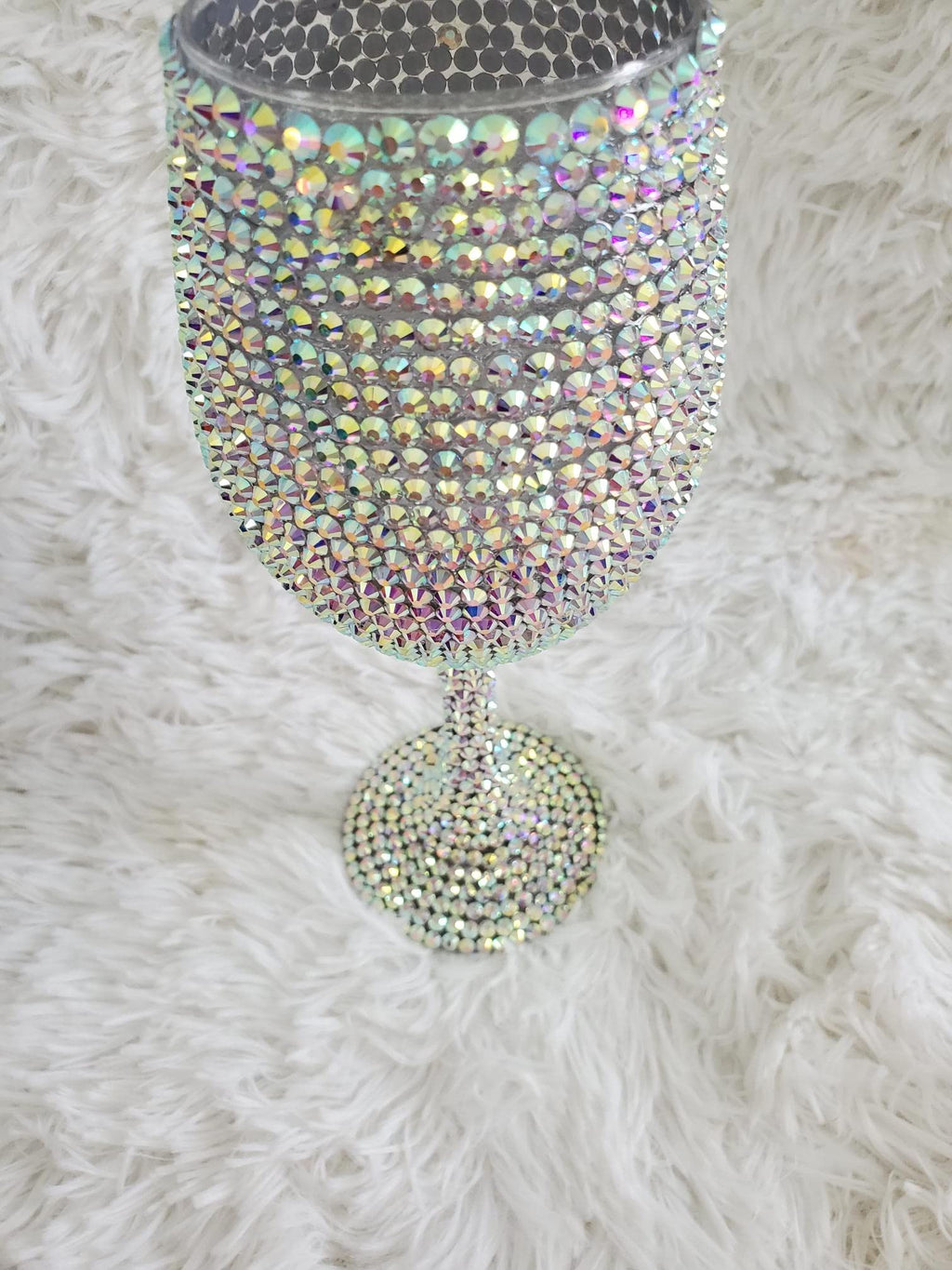 Bling Wine Glass, Bedazzled Drinking Cup, Rhinestone Tumbler, Blinged Out