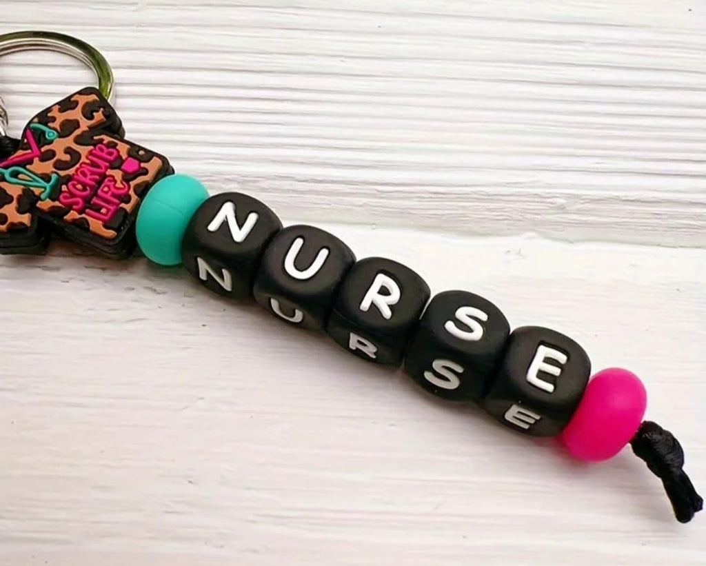 Scrub Life Nurse Keychain – Cute Nurse Gift, Medical Assistant Keychain, Healthcare Worker Accessory