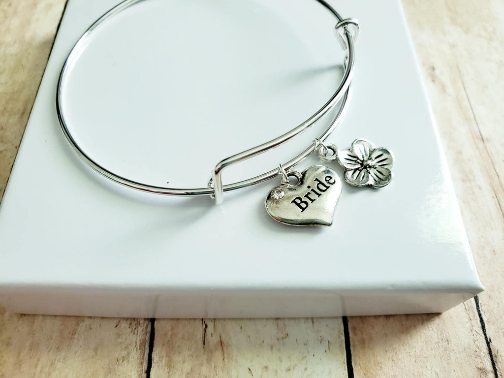 Bride Bracelet, Silver Wedding Jewelry, Bridal Shower Gift