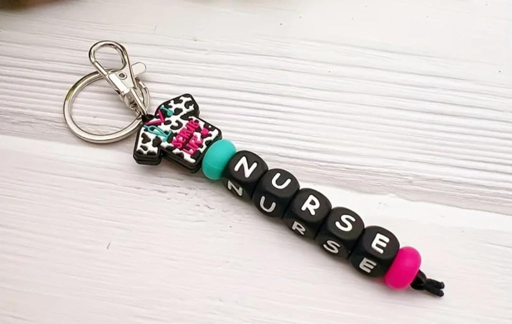 Scrub Life Nurse Keychain – Cute Nurse Gift, Medical Assistant Keychain, Healthcare Worker Accessory
