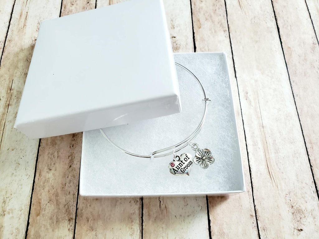 Aunt of the Groom Bracelet, Bridal Shower Gift, Wedding Jewelry