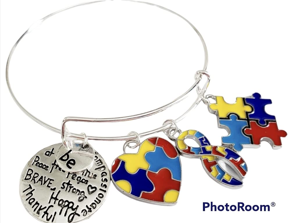 Autism Awareness Bracelet, Autism Acceptance, Different Not Less
