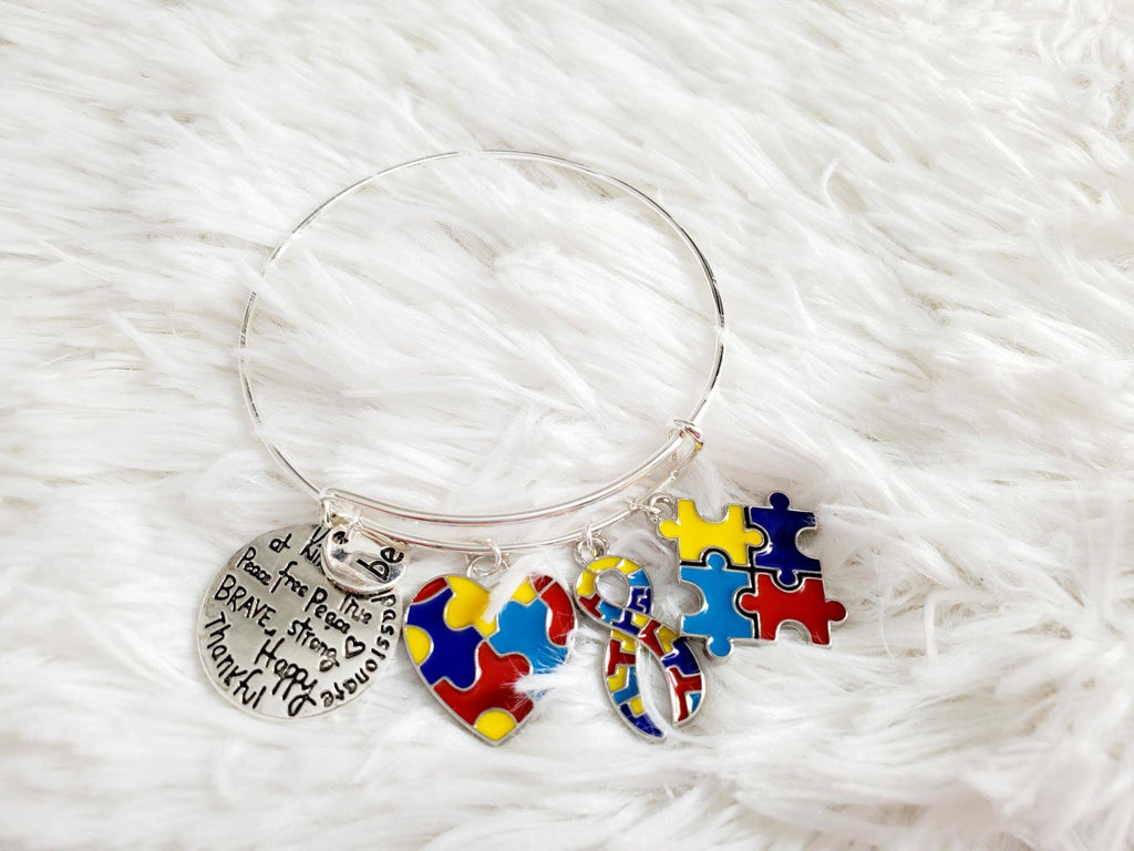 Autism Awareness Bracelet, Autism Acceptance, Different Not Less