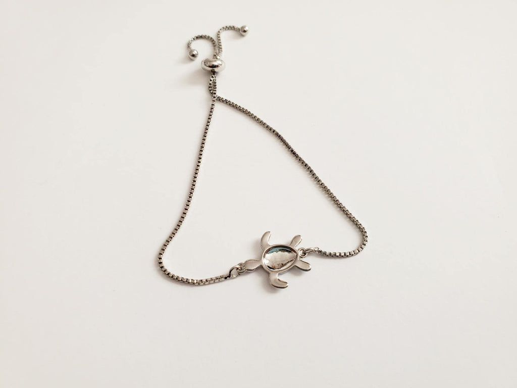 Sea Turtle Bracelet, Nautical Jewelry, Beach Animals, Turtle Charm