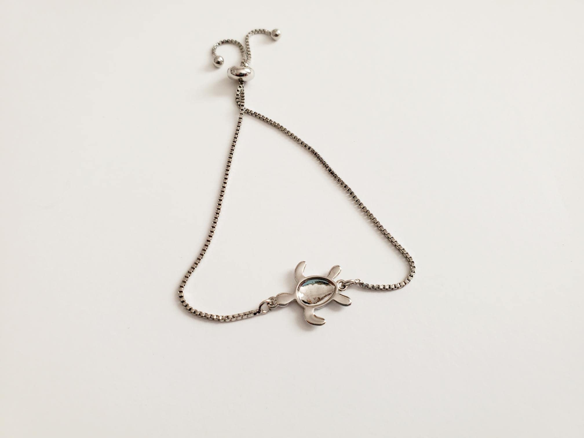 Sea Turtle Bracelet, Nautical Jewelry, Beach Animals, Turtle Charm