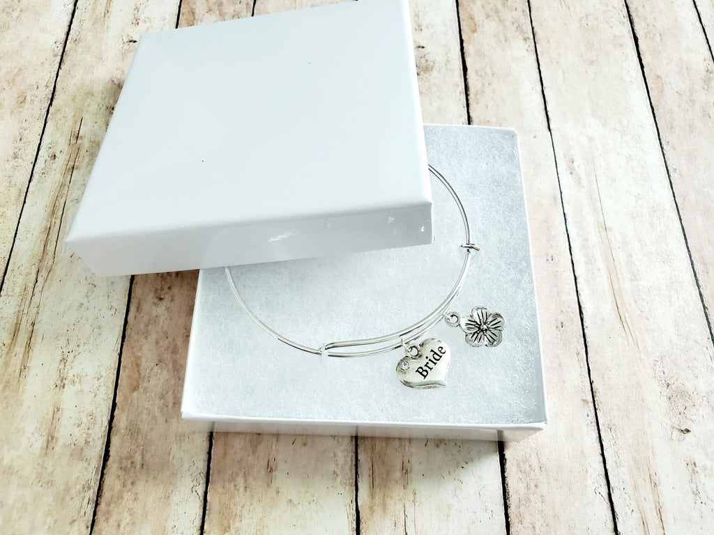 Bride Bracelet, Silver Wedding Jewelry, Bridal Shower Gift