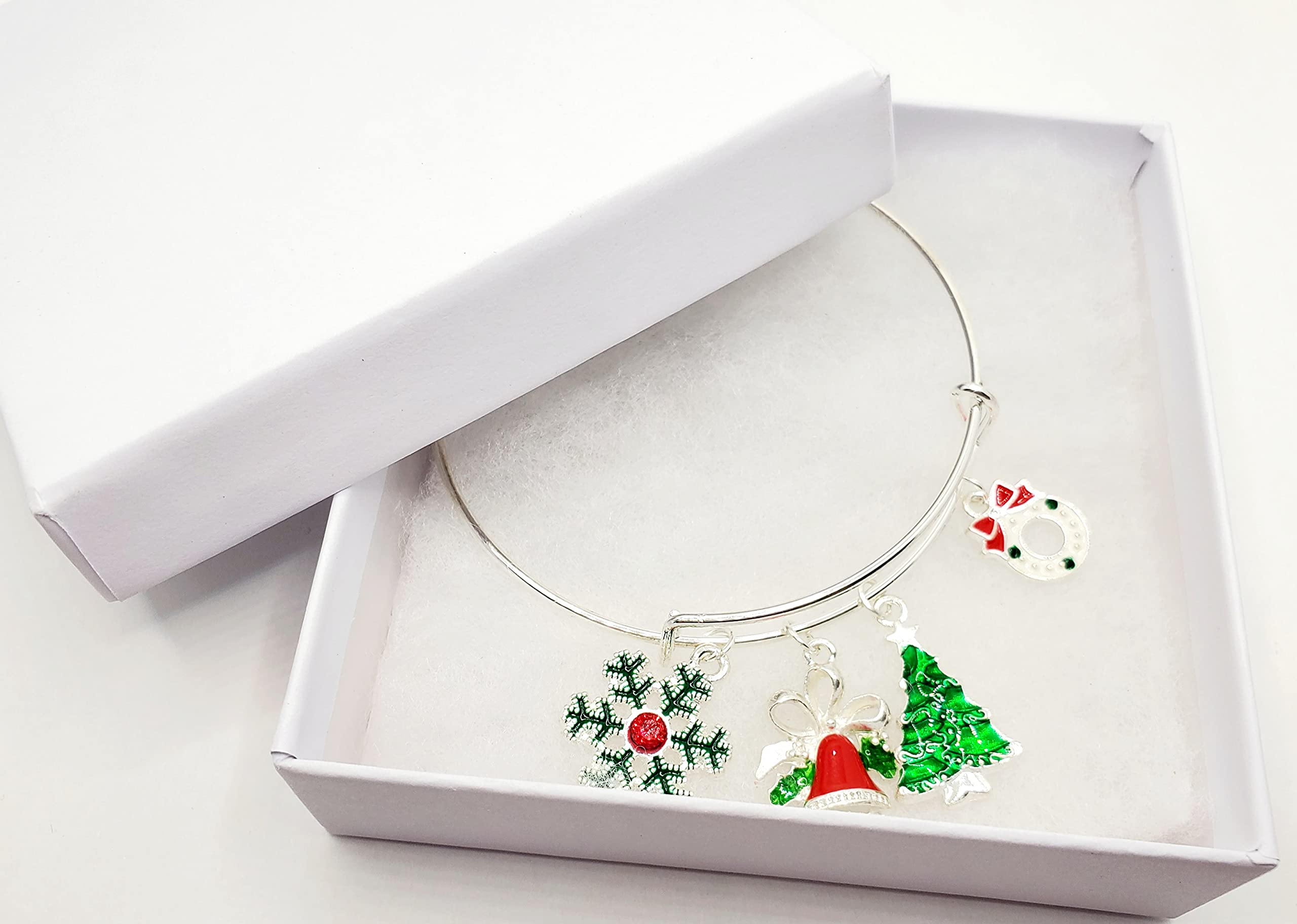 Christmas Charm Bracelet for Women | Silver Holiday Jewelry Gift