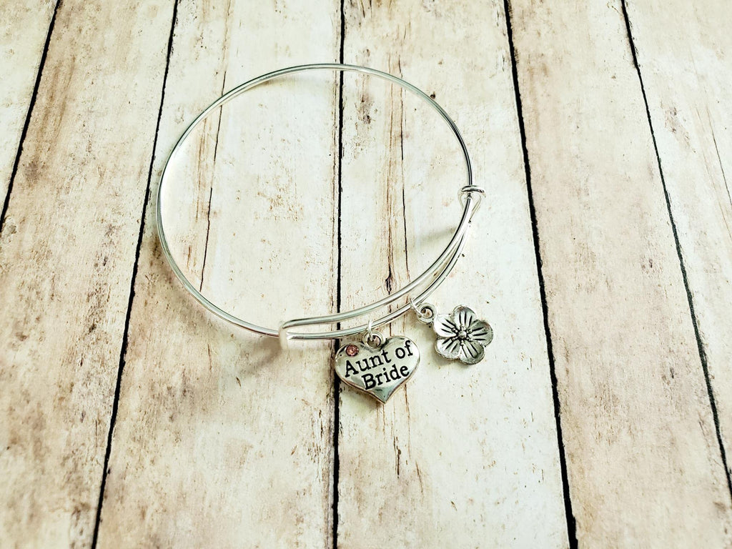 Aunt of the Bride Bracelet, Bridal Shower Gift, Wedding Jewelry