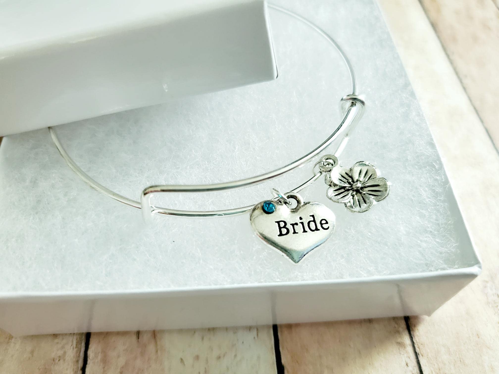 Bride Bracelet, Silver Wedding Jewelry, Bridal Shower Gift