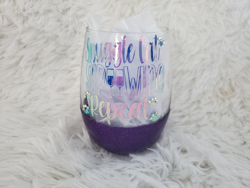 Cat Mom Wine Glass, Fur Mama Tumbler, Gifts for Pet Lovers