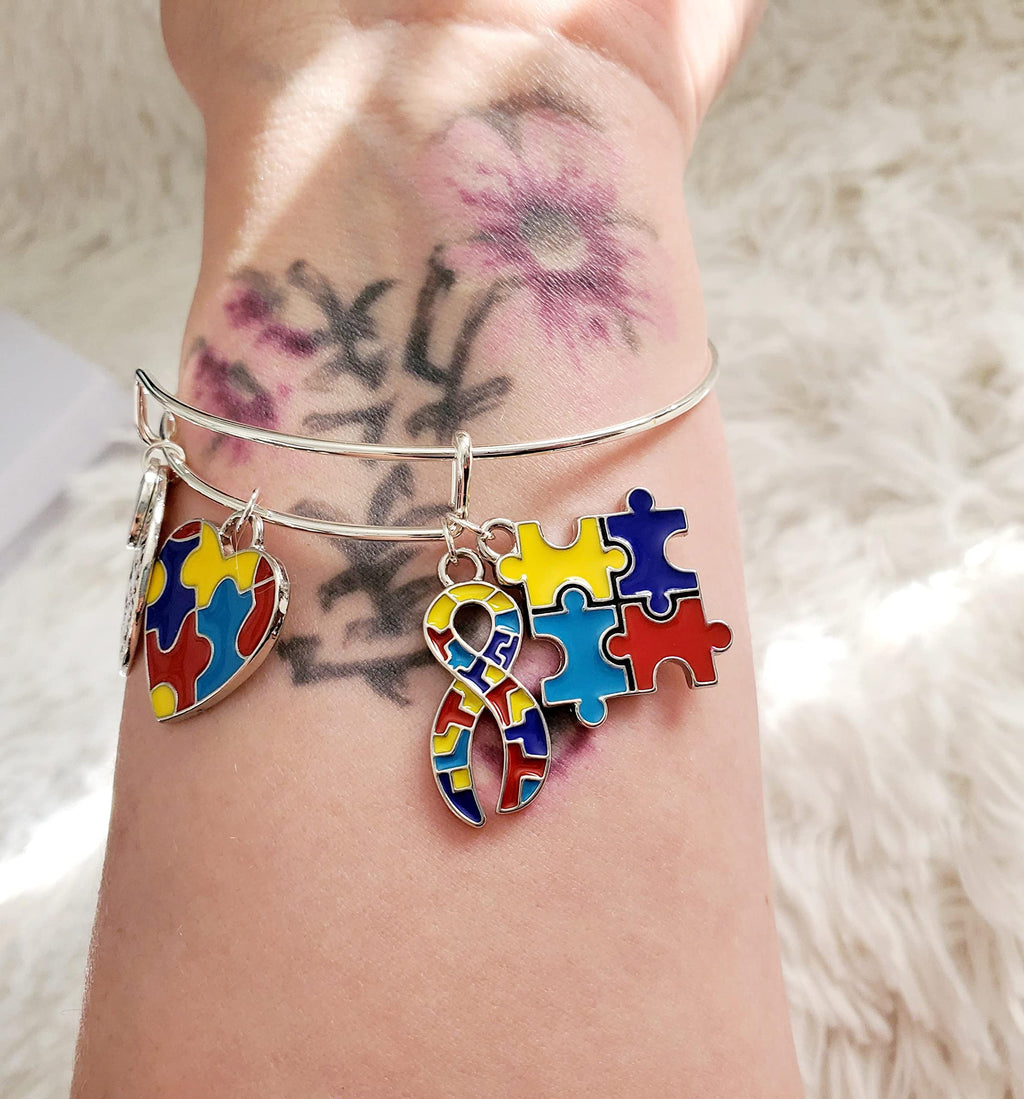 Autism Awareness Bracelet, Autism Acceptance, Different Not Less