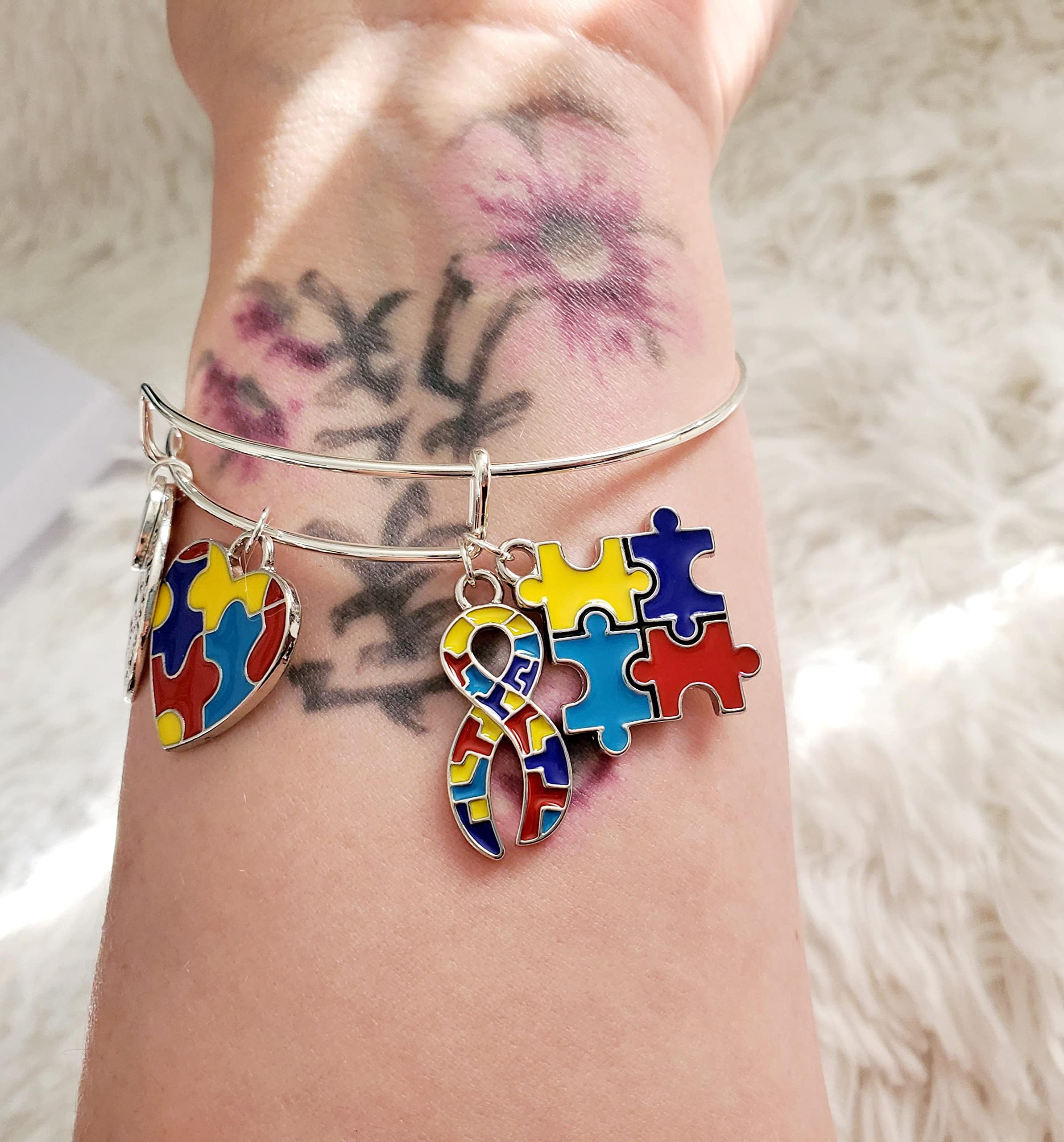 Autism Awareness Bracelet, Autism Acceptance, Different Not Less