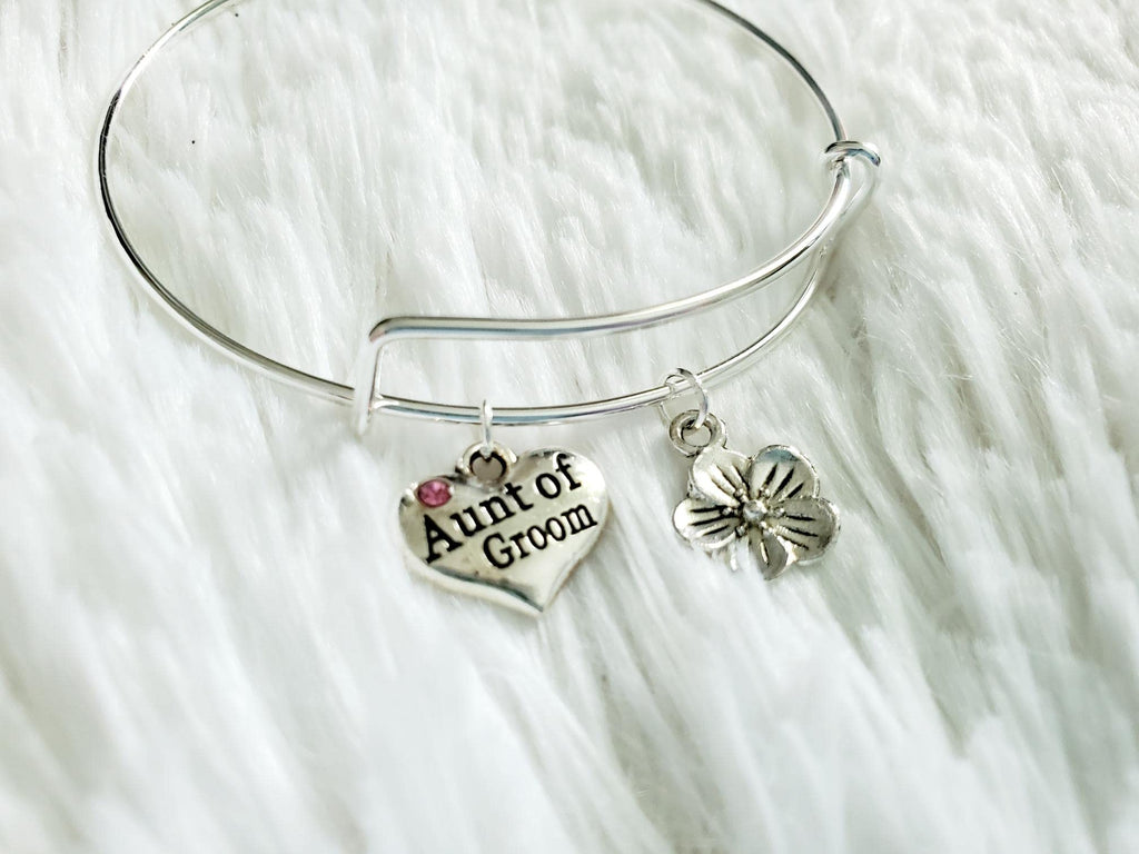 Aunt of the Groom Bracelet, Bridal Shower Gift, Wedding Jewelry