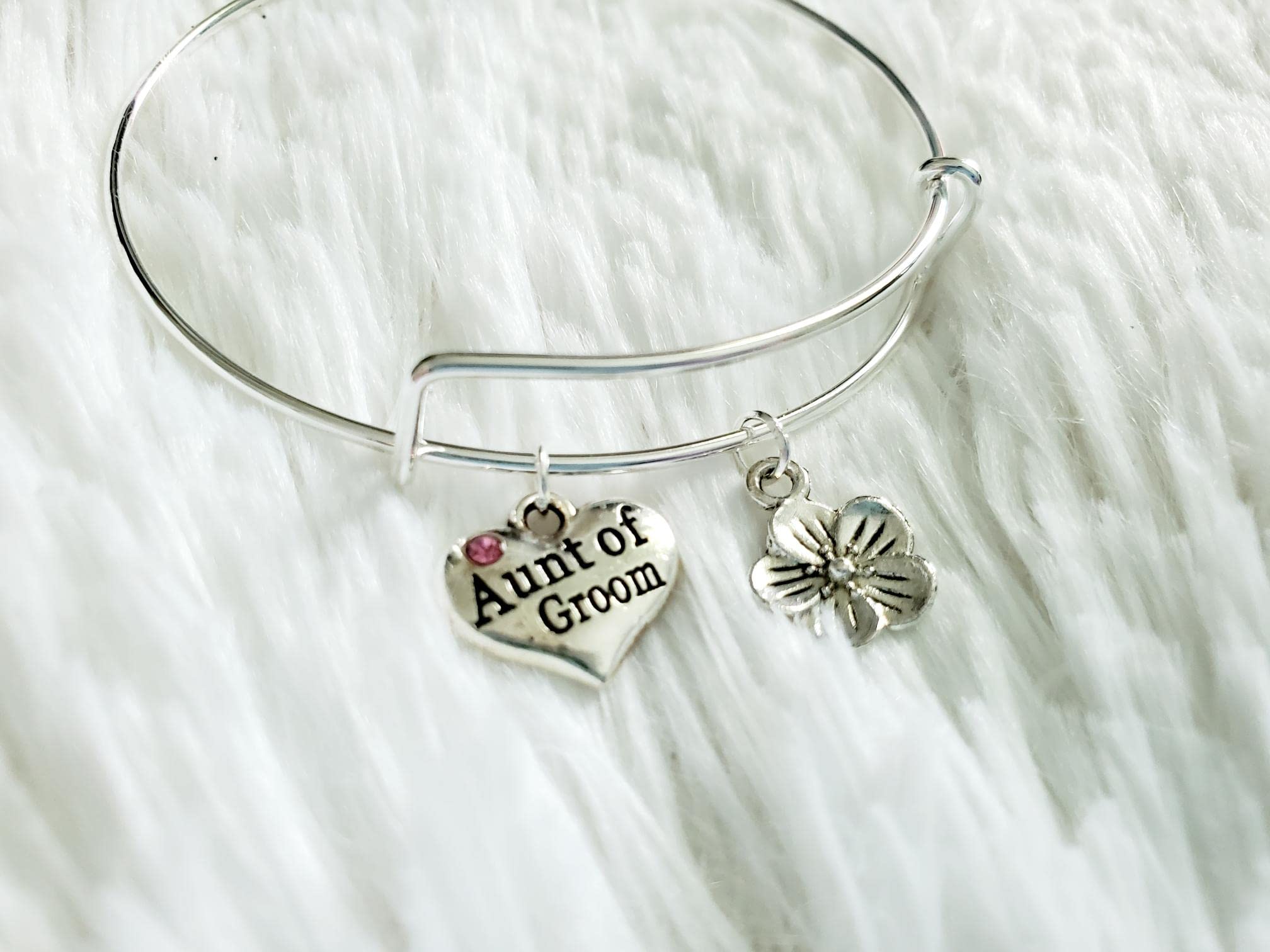 Aunt of the Groom Bracelet, Bridal Shower Gift, Wedding Jewelry