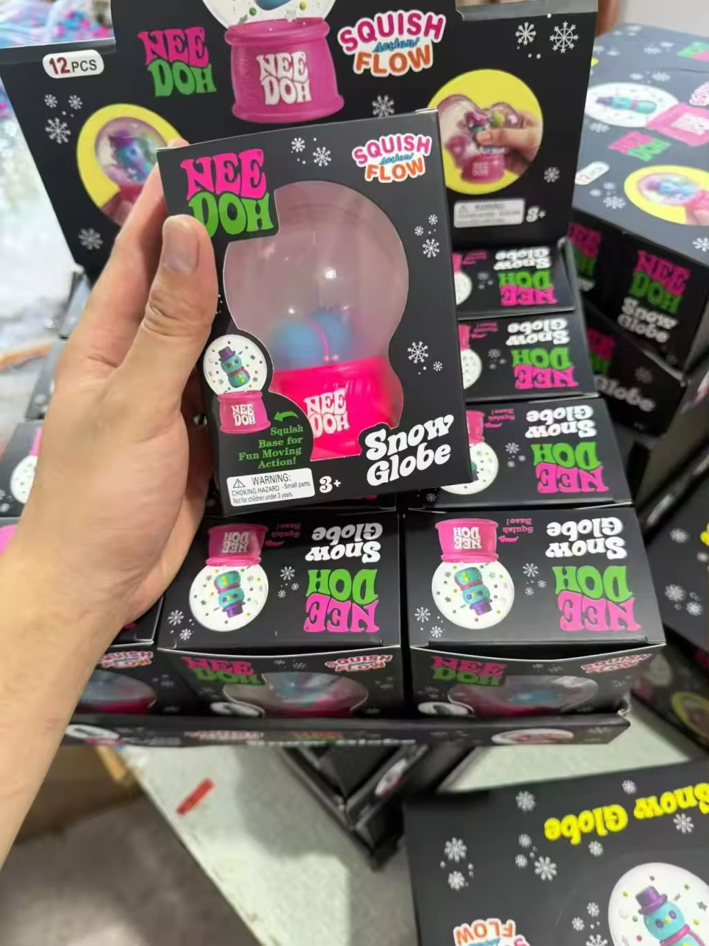 Squishy Christmas Light Up Snow Globe